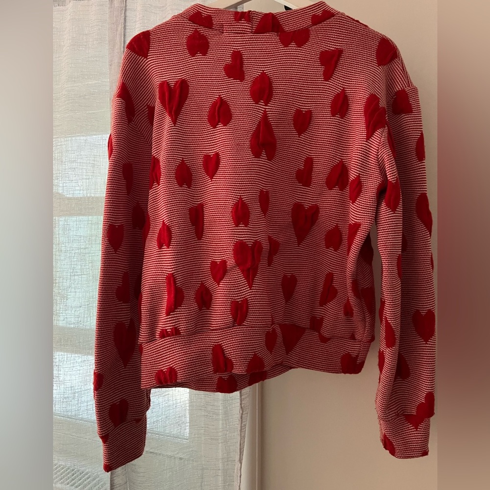 Playful heart print sweatshirt
